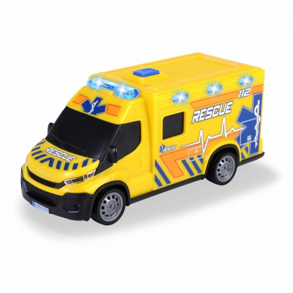 Ambulância Iveco com luzes e sons