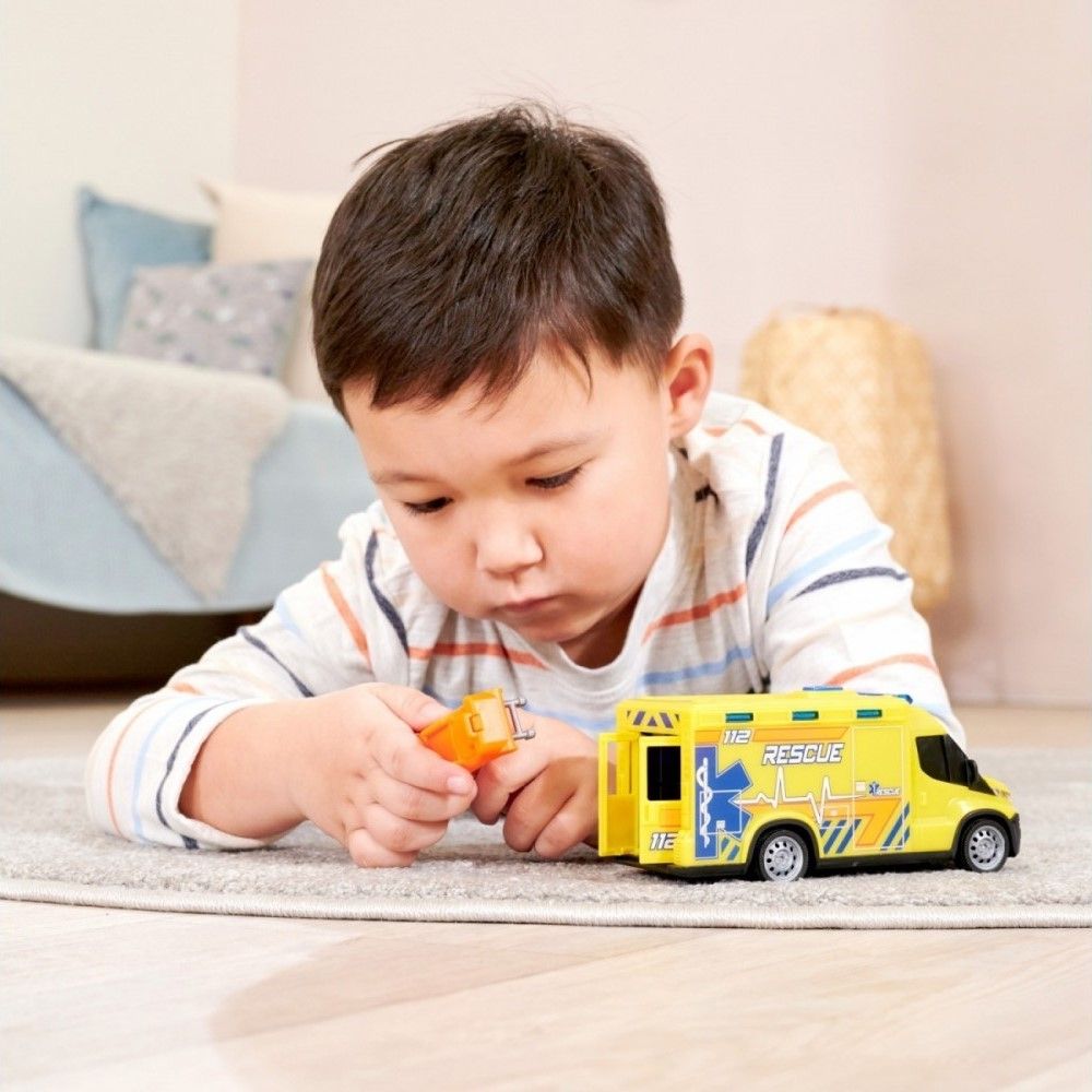 Ambulância Iveco com luzes e sons