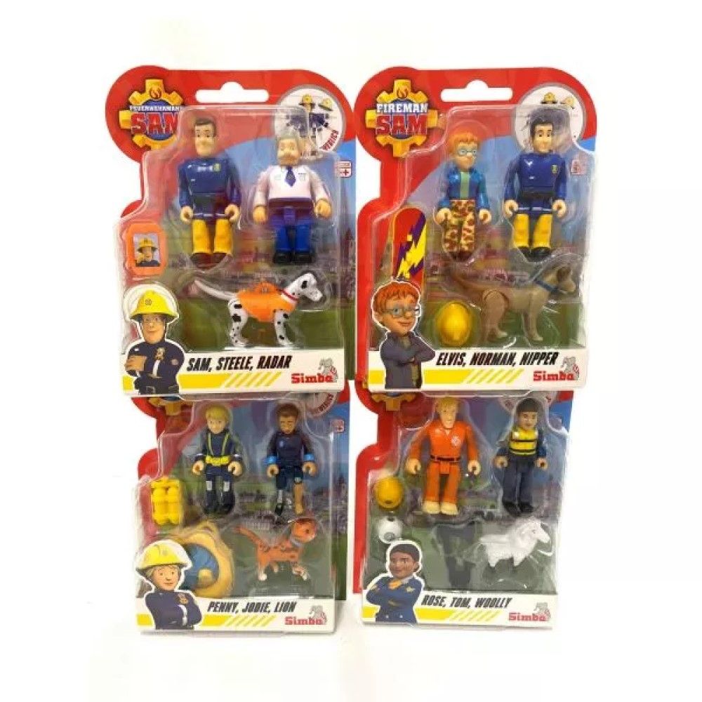 Bombeiro Sam - Pack de Figuras com animal e acessórios