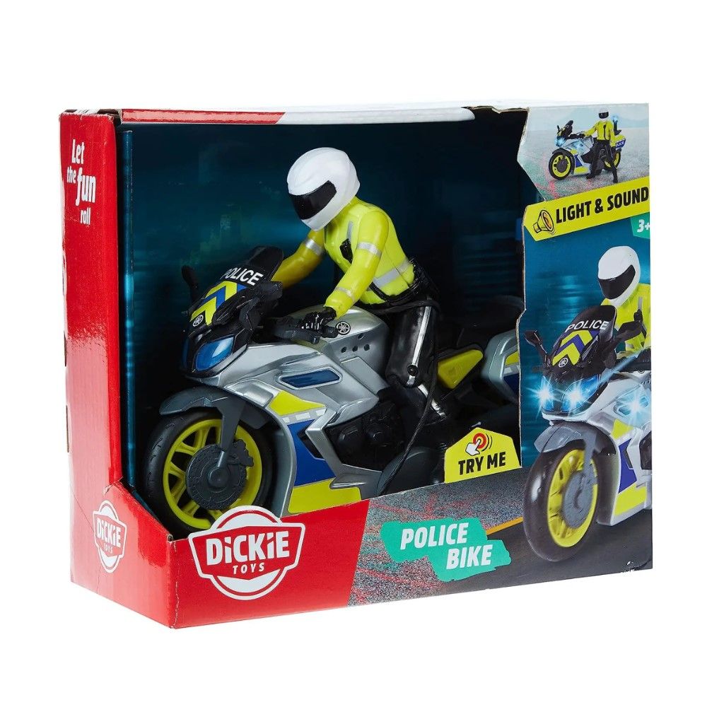 Moto da Policia com luzes e sons
