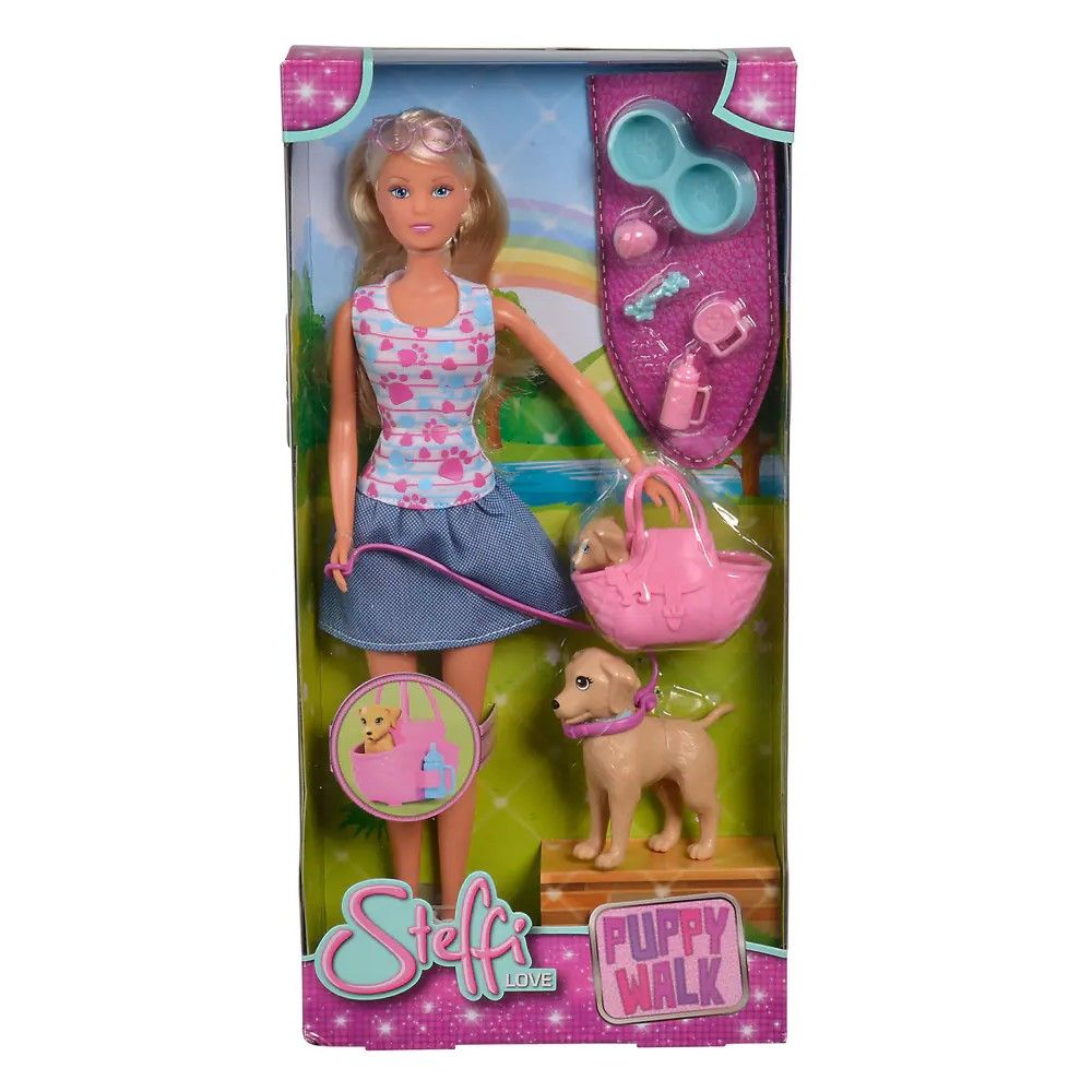 Steffi passeia os seus Cachorros