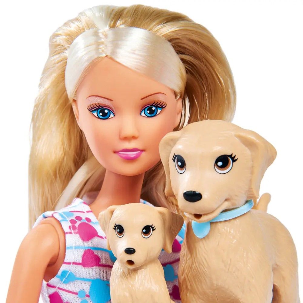 Steffi passeia os seus Cachorros