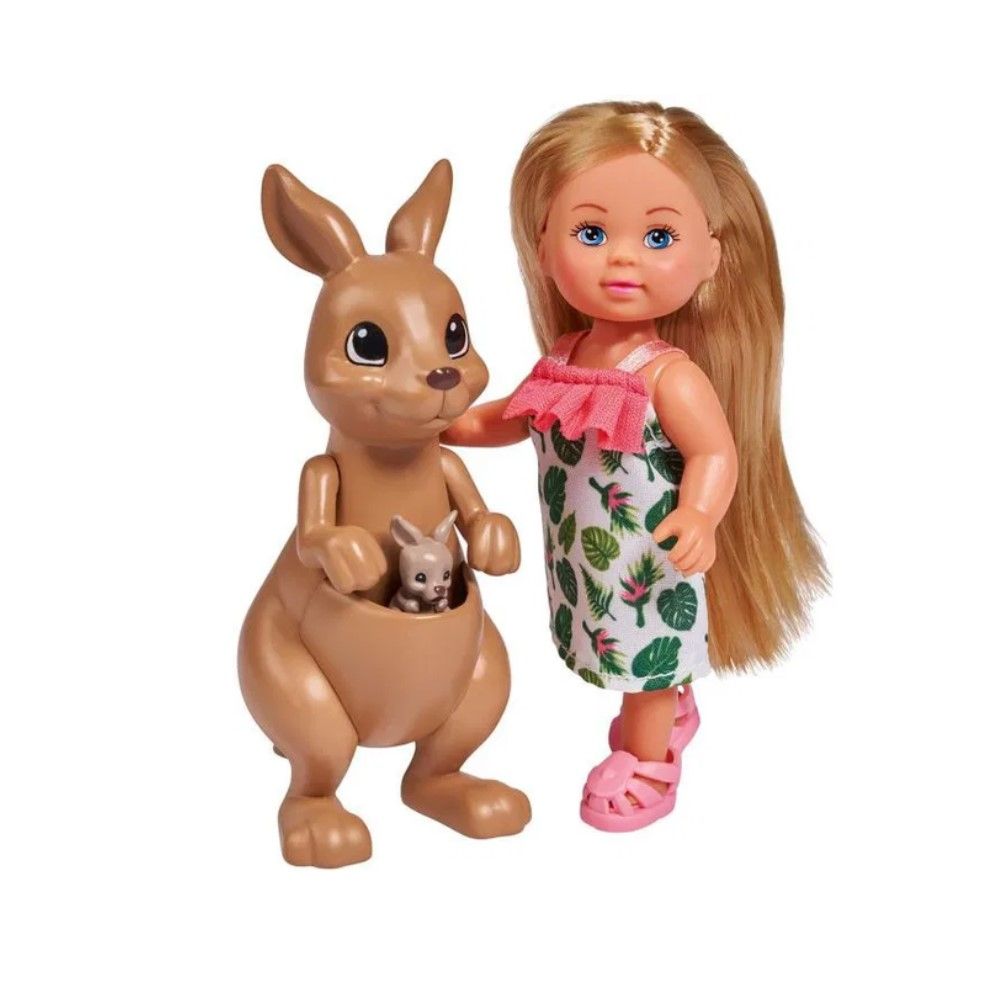Evi com a mãe Kangurú