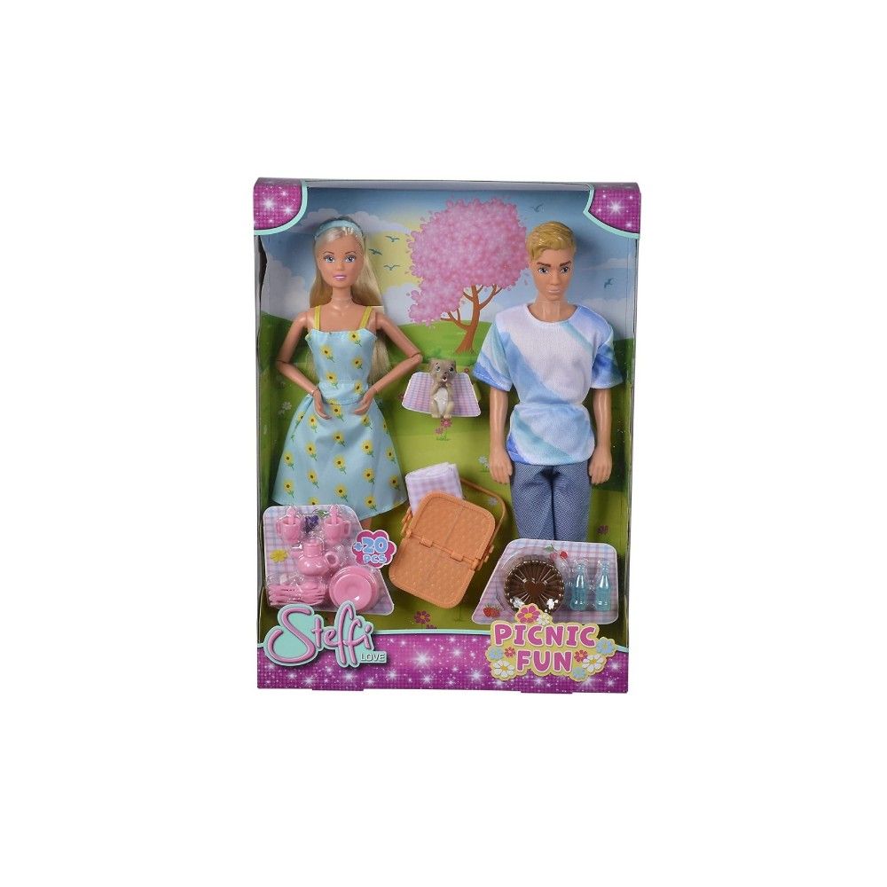 Steffi no Picnic com Kevin e o cachorinho