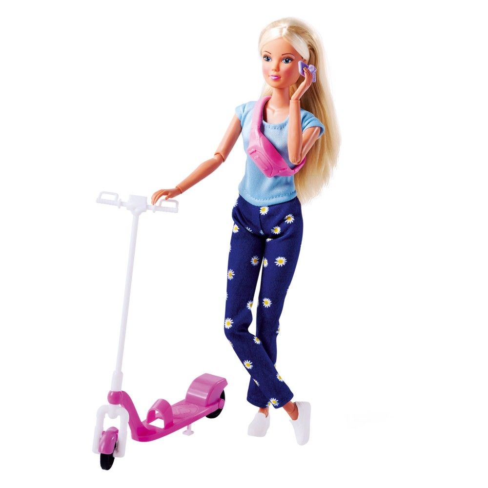 Steffi com Trotinete