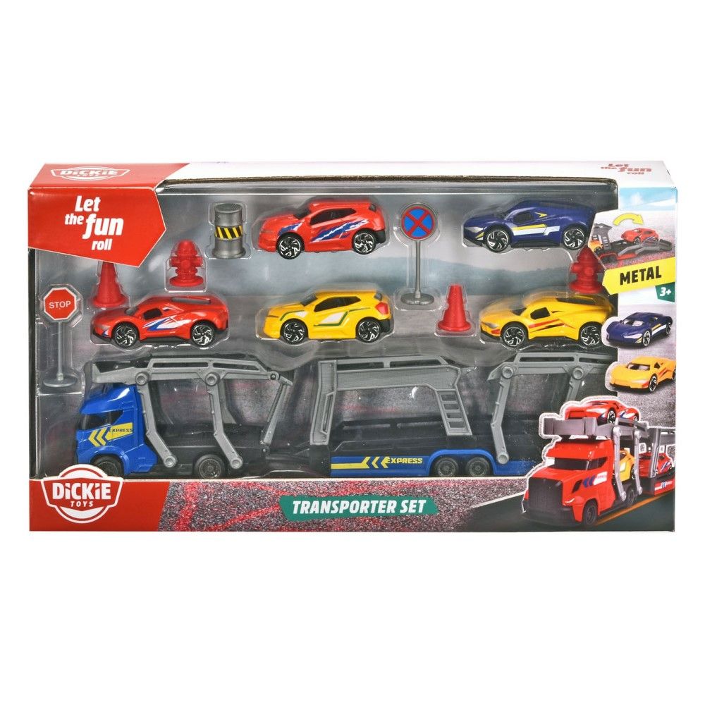 Camião auto-transportador com 5 carros incluidos