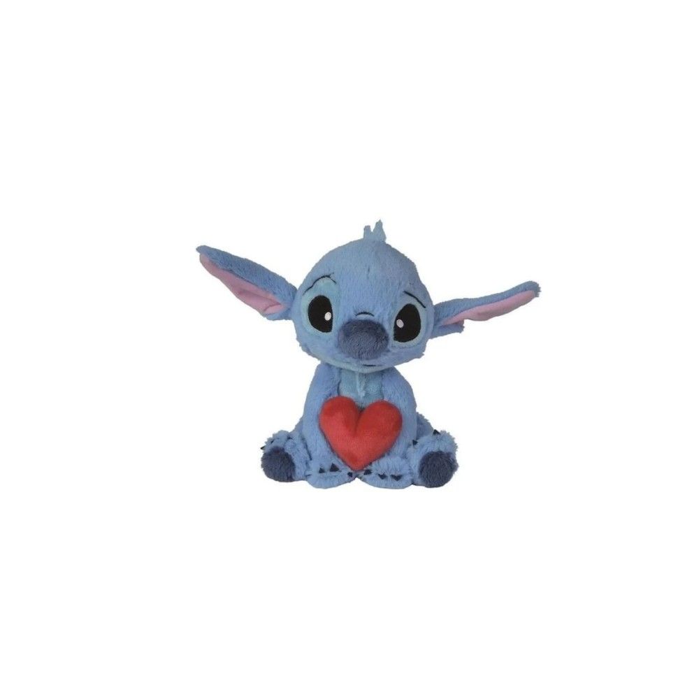 Peluche Stitch 25cm com coração