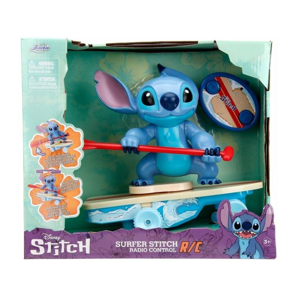 R/C - Stitch Surfista com prancha de Surf