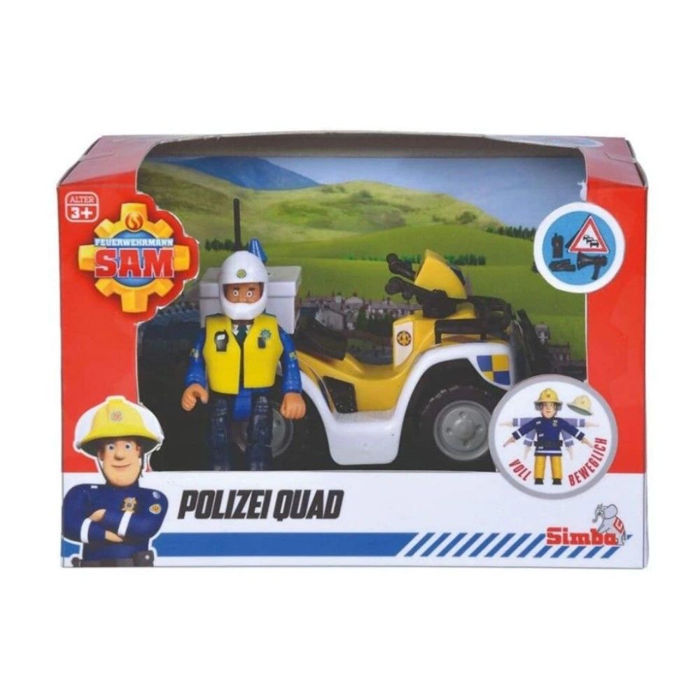Bombeiro Sam - Moto Quatro Policia