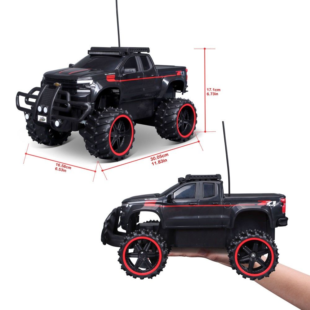 Chevrolet Silverado 2019 2.4MHz, preto (aprox.31cm)