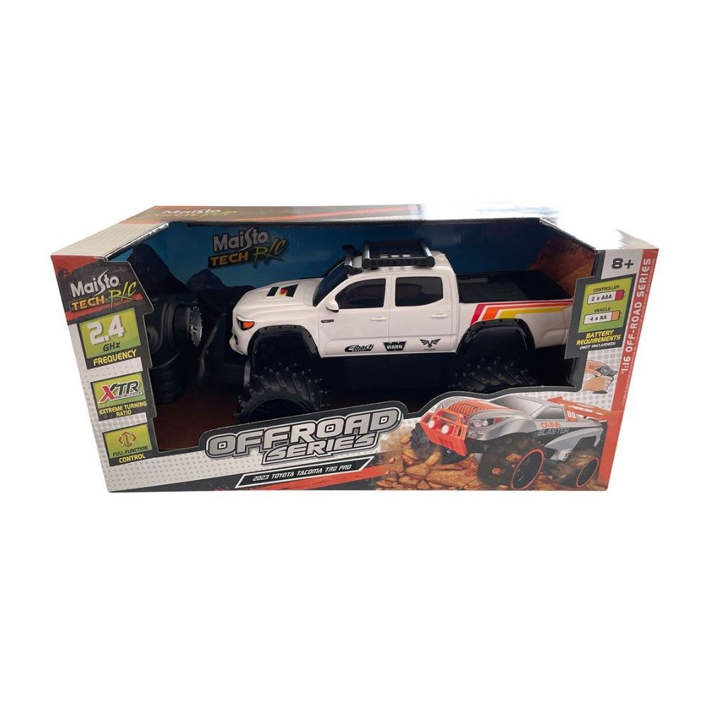 1/16 - Toyota Tacoma Pick Up 2021 2.4 GHz (branco)