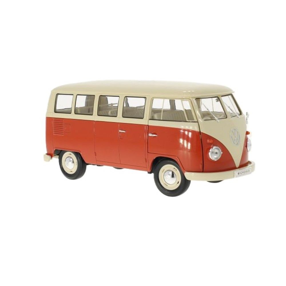 1/18 - VW T1 Bus, 1963, vermelho_bege