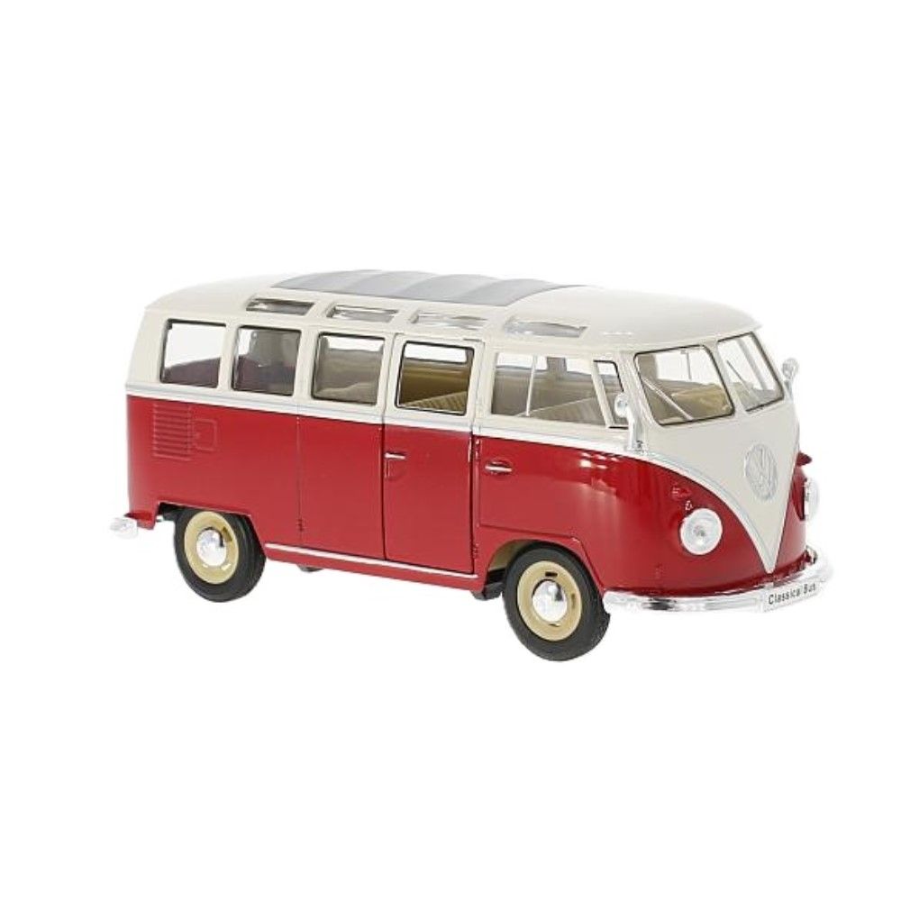 1/24 - VW T1 Bus Samba, 1962, vermelho_branco