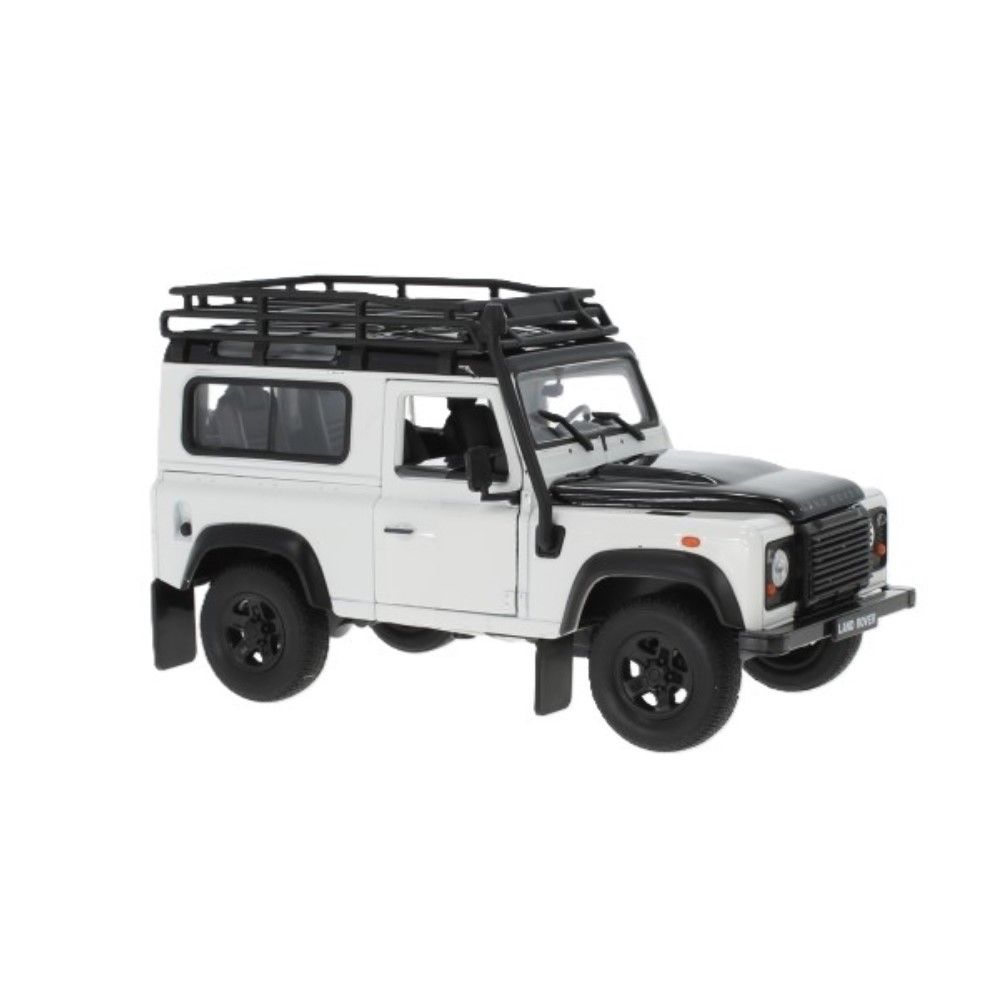 1/24 - Land Rover Defender com grade, branco