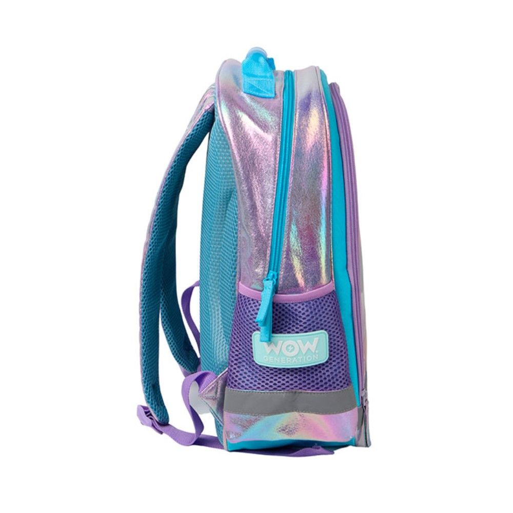 Mochila escolar com purpurina