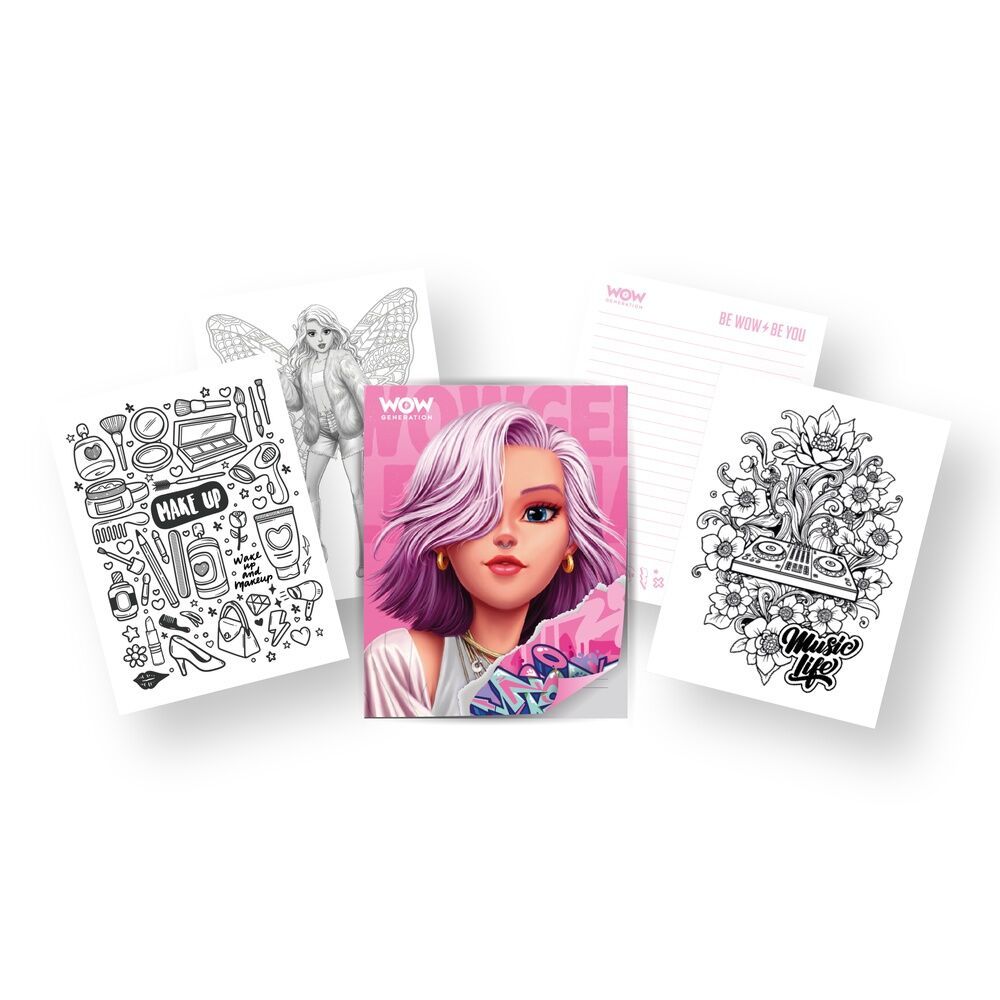 Livro para colorir com canetas de gel