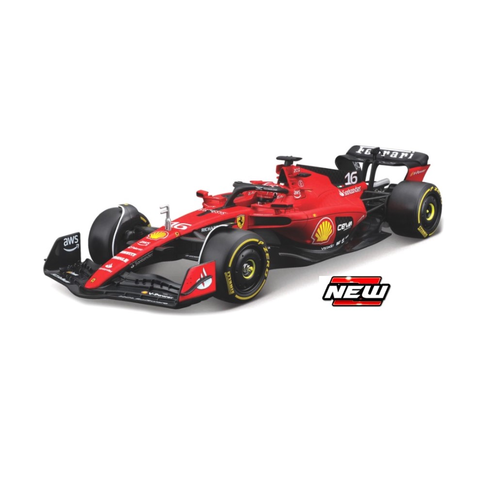 1/24 - F1 Ferrari SF-23 nº16 - C.Leclerc com capacete