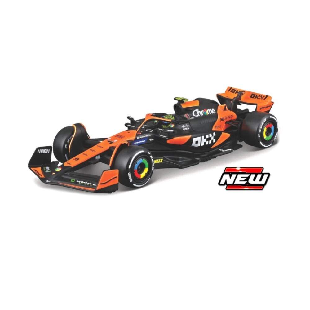 1/43 - F1 McLaren MCL38 - Lando Norris #4 com Capacete