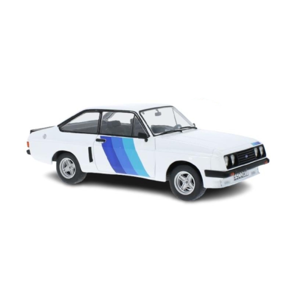 1/18 - Ford Escort MK II RS 2000 X-Pack, branco/azul, 1977