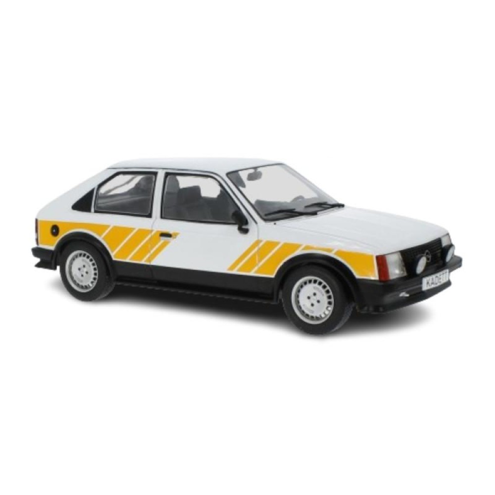 1/18 - Opel Kadett D SR, branco/amarelo, 1983