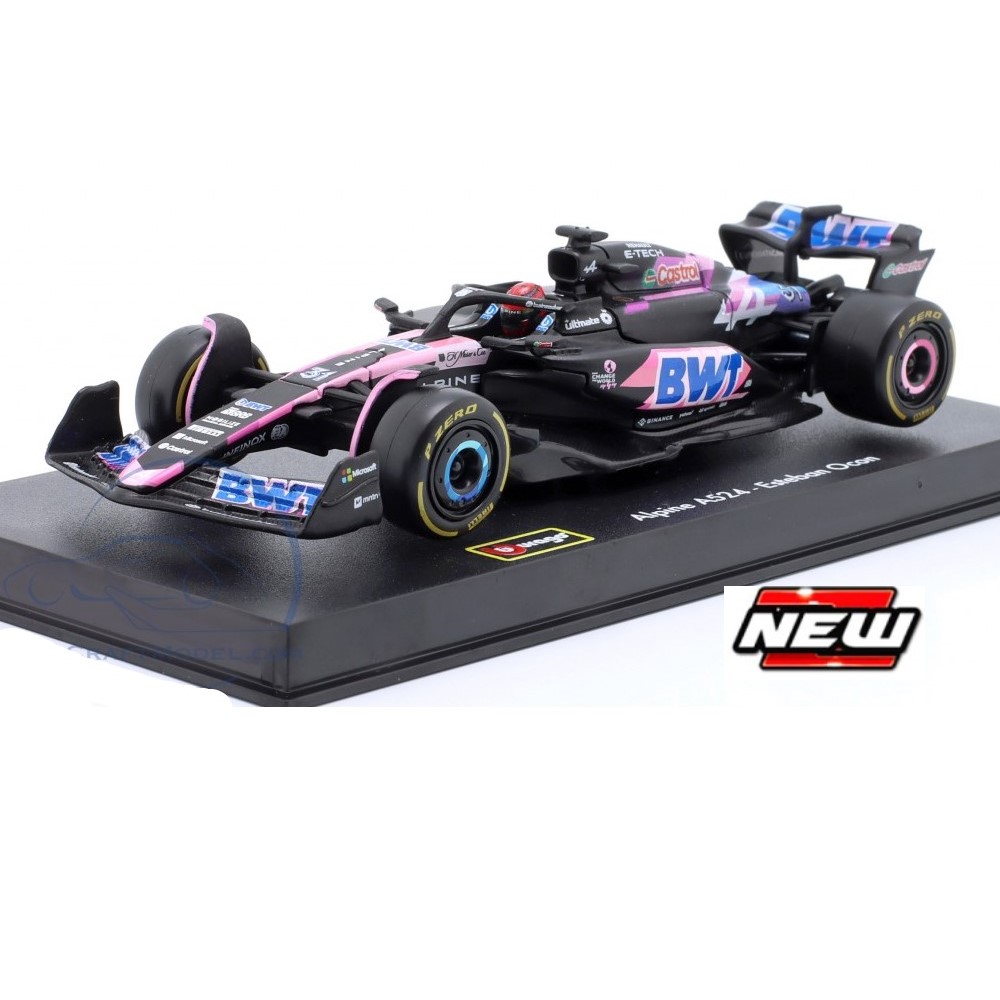 1/43 - F1 Alpine A524 nº31 - Esteban Ocon com Capacete