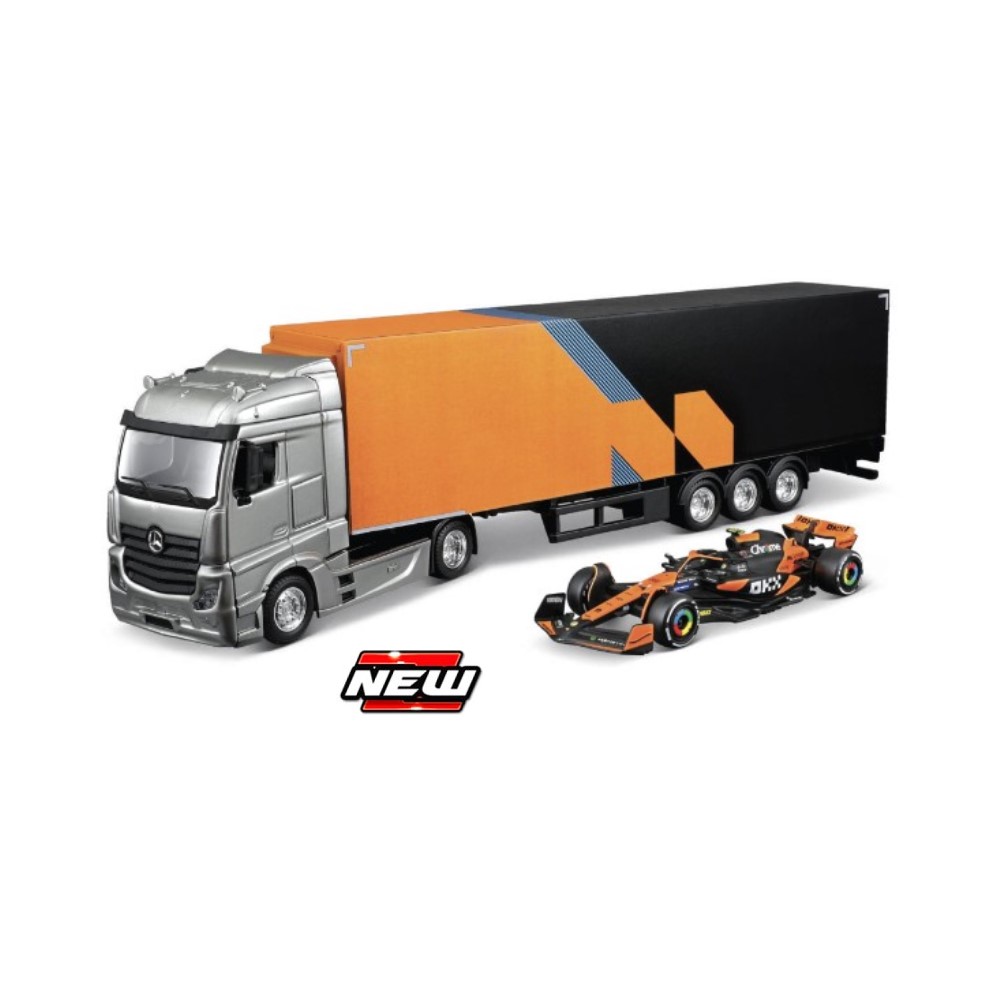 1/43 - Semi-Reboque McLaren Team com F1 Lando Norris #4
